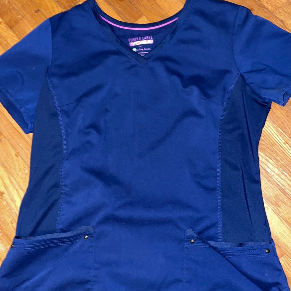 Purple label scrub top